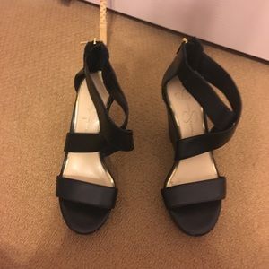 Jessica Simpson Black Wedges